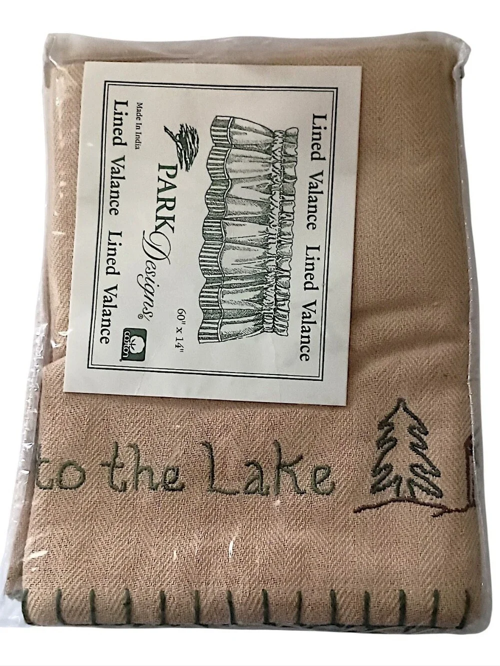 Park Designs Valance Curtain Welcome To The‎ Lake Lined 60x14 Rustic Cabin Lodge